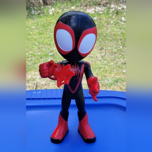 Marvel  Spiky Miles Morales 9” Figure + 2 Digital Spiderman Kids Watches - Picture 3 of 5